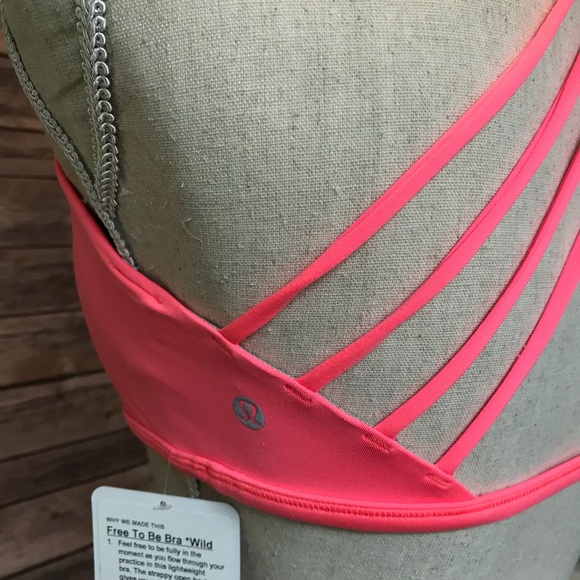 NWT FLAL LULULEMON FREE TO BE BRA WILD FLASH LIGHT - Picture 5 of 7